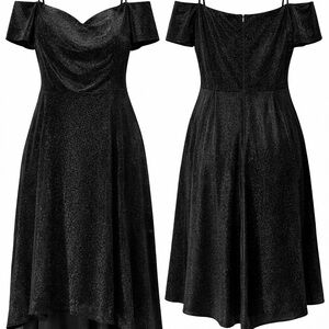 Elegant Black Off-Shoulder Dress